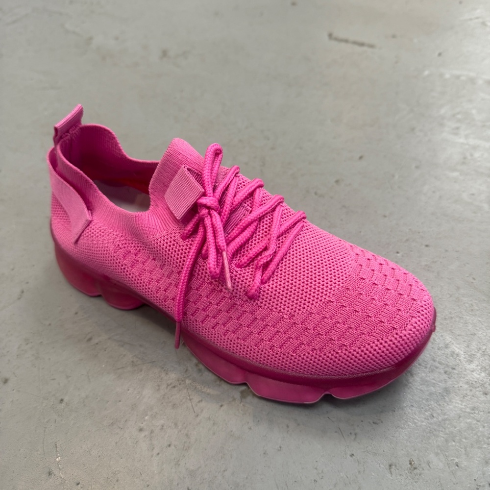 Womens Walking Running Shoes Air Cushion Sneakers Fashion Tennis 1942 fuchsia